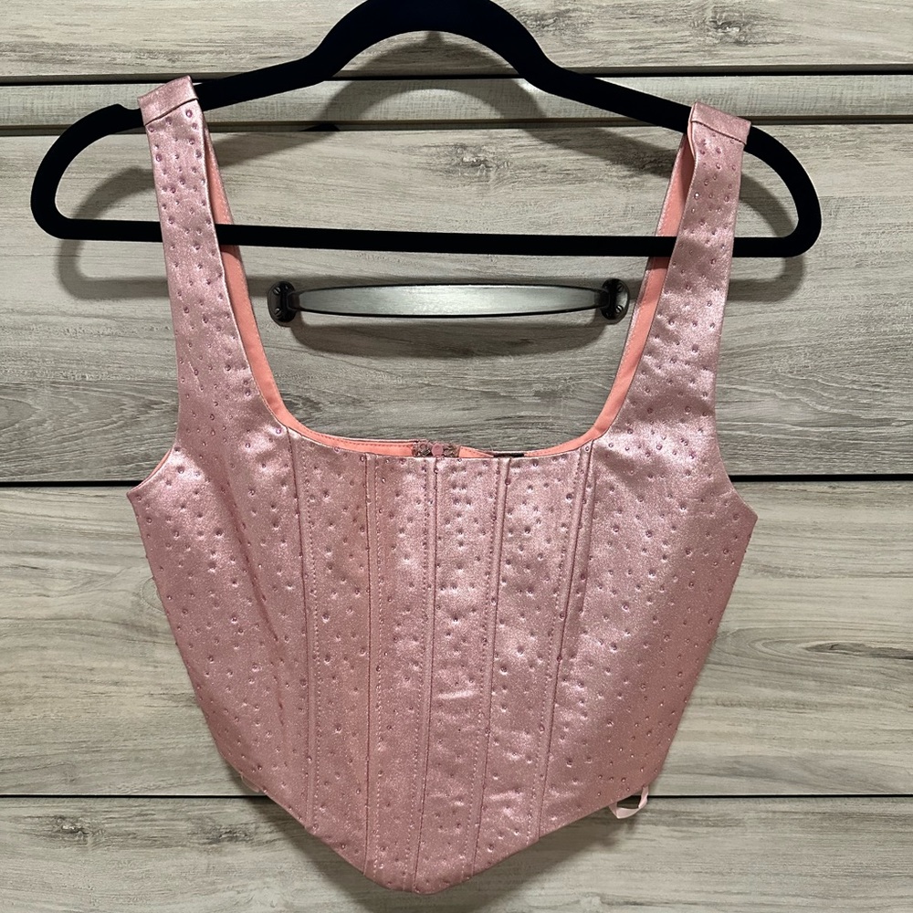 Windsor Pink Sparkle Corset Top